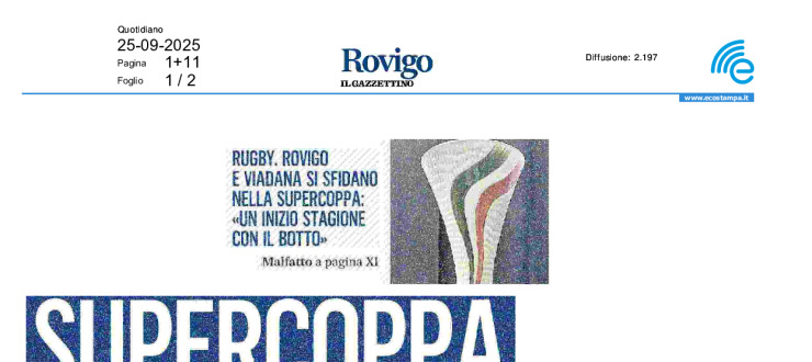 Supercoppa partenza col botto