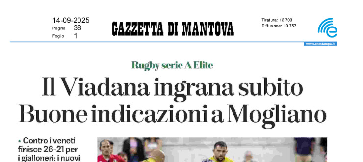 Il Viadana ingrana subito. Buone indicazioni a Mogliano