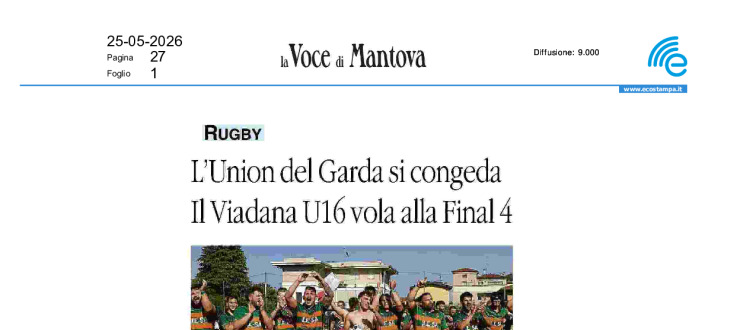 Il Viadana Under 16 vola alla Final 4