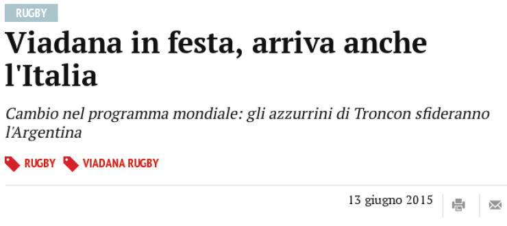 Viadana in festa, arriva anche l'Italia