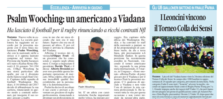 Psalm Wooching: un americano a Viadana. I Leoncini vincono il Torneo Colla De Sensi