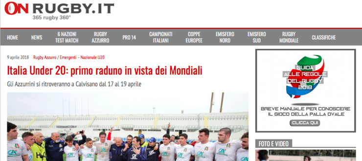 Italia Under 20: primo raduno in vista dei Mondiali