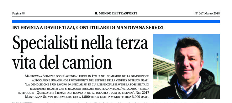 Specialisti nella terza vita del camion