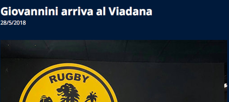 Giovannini arriva al Viadana