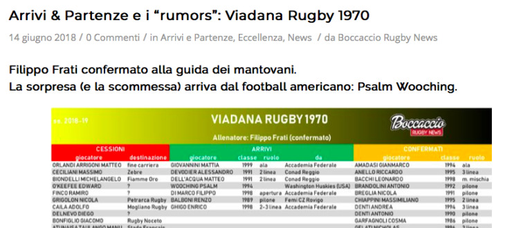 Arrivi e partenze e i "rumors"