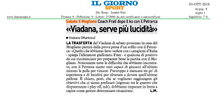 «Viadana, serve più lucidità»