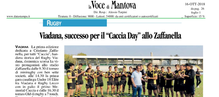 Viadana, successo per il "Caccia Day" allo Zaffanella