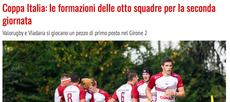 Coppa Italia: le formazioni delle otto squadre per la seconda giornata