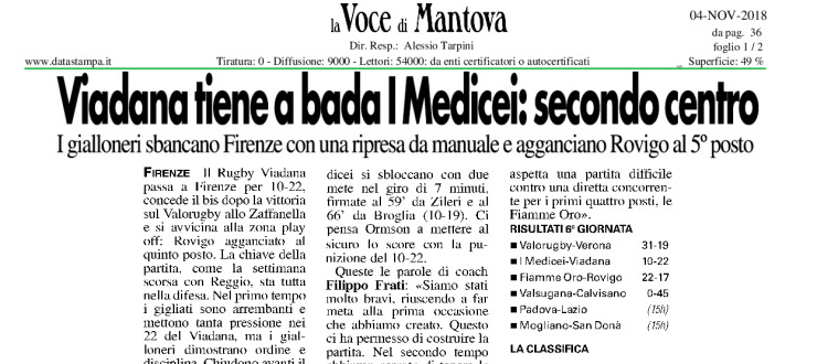 Viadana tiene a bada I Medicei: secondo centro