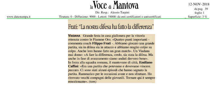 Frati: "La nostra difesa ha fatto la differenza"