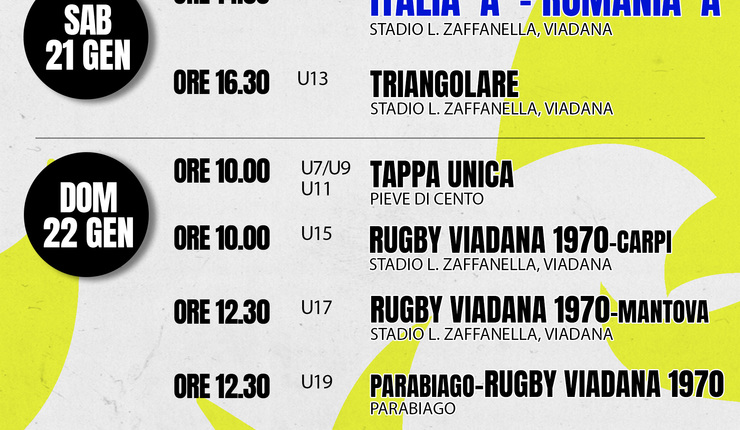 PROSSIME DATE GIALLONERE