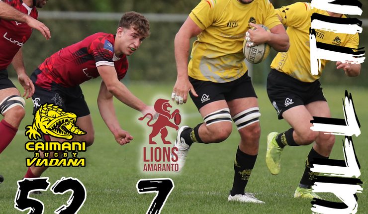 I CAIMANI NE RIFILANO 52 AI LIONS AMARANTO 