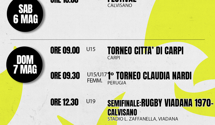 PROSSIME DATE GIALLONERE 