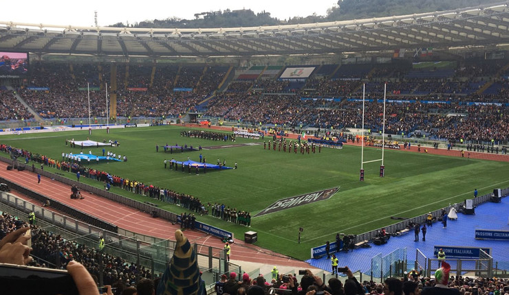 I giovani del Rugby Viadana 1970 in tour a Roma