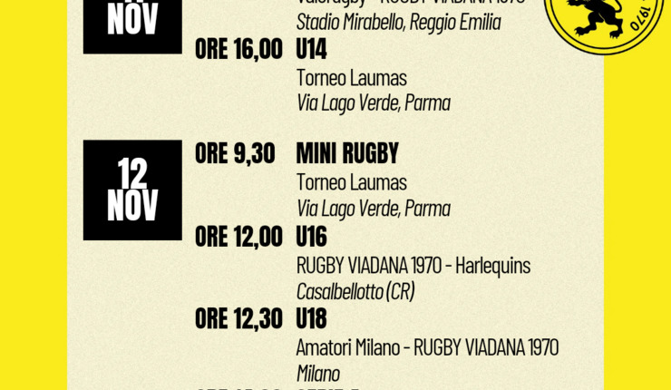 PROSSIME DATE GIALLONERE 