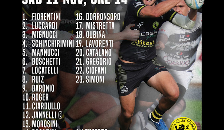 RUGBY VIADANA 1970: I 23 PER LA SFIDA AL VALORUGBY