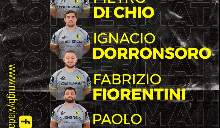 DI CHIO, DORRONSORO, FIORENTINI E MANNUCCI RINNOVANO CON IL RV1970