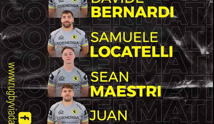 BERNARDI, LOCATELLI, MAESTRI E WAGENPFEIL ANCORA CON VIADANA