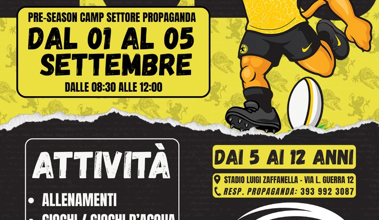 ISCRIZIONI APERTE PER IL SETTORE GIOVANILE: AL VIA IL PRE-SEASON CAMP