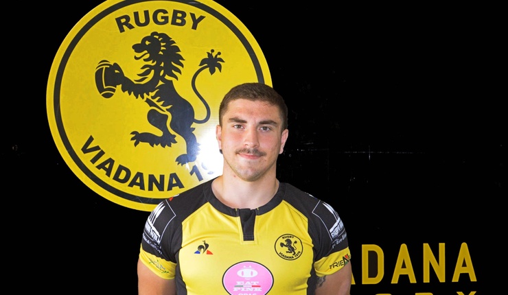 Il centro Sebastien Zaridze pronto per l'esordio in Top12 con il Rugby Viadana 1970