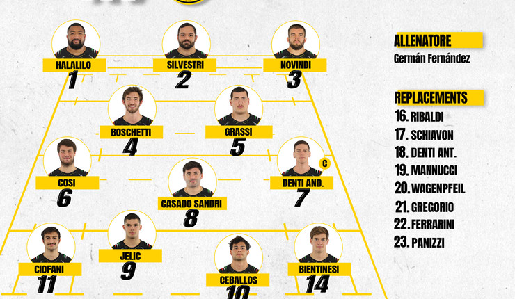 Il XV del Rugby Viadana 1970 per la sfida a Calvisano
