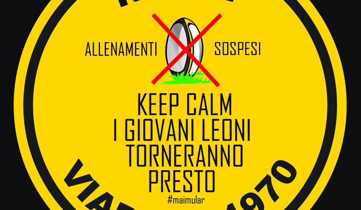 Allenamenti sospesi per i giovani gialloneri