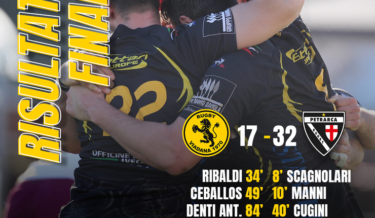 IL RUGBY VIADANA TENTA L’IMPRESA CON LA CAPOLISTA : IL MATCH FINISCE 17 A 32 PER I PADOVANI
