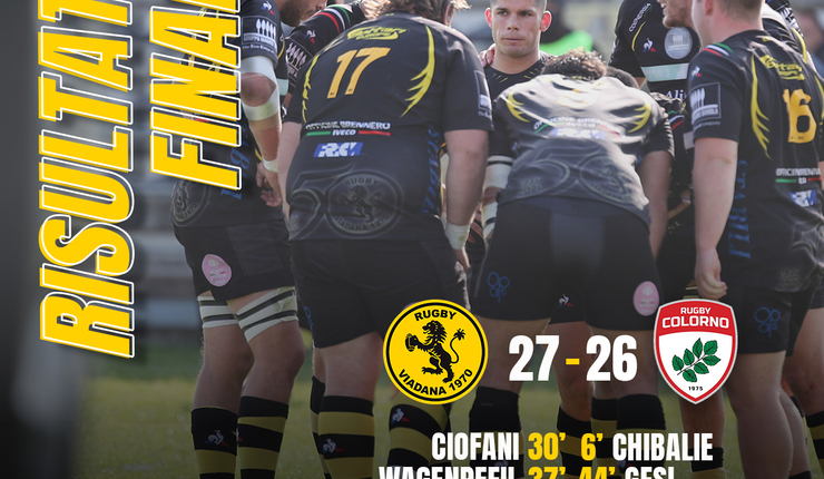 RUGBY VIADANA MISSIONE COMPIUTA: CON IL COLORNO ARRIVANO VITTORIA E BONUS