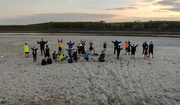 Minirugby in riva al Po: "Allenamento ecologico"