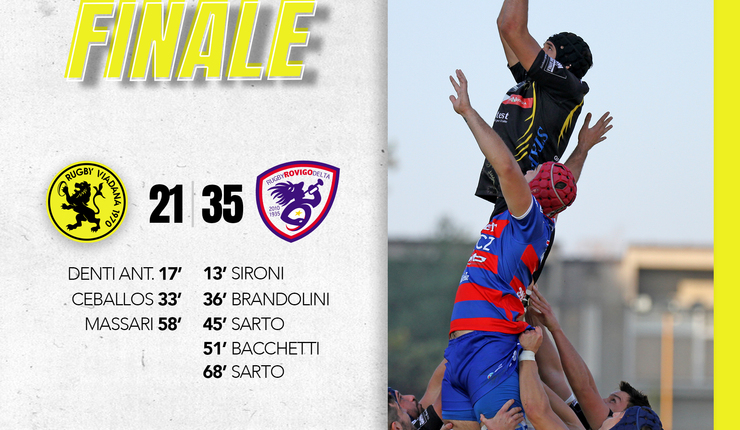  Si conclude 21-35 l'amichevole pre-season con il Rovigo