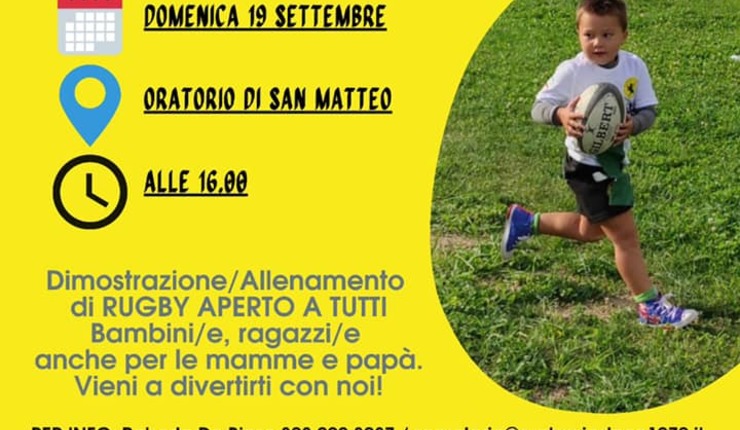 Ripartono le attività del settore propaganda del Rugby Viadana e tornano gli OPEN DAY nel nostro territorio