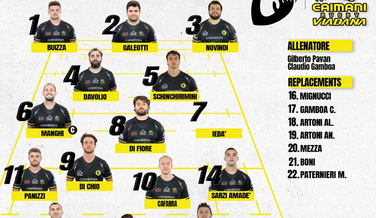 SCELTO IL XV CHE ANDRA' AD AFFRONTARE IL RUGBY MIRANO