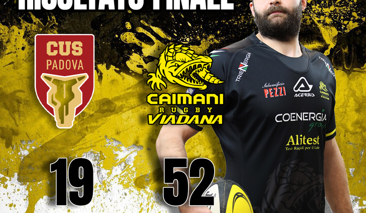 CAIMANI: ARRIVA LA TERZA VITTORIA