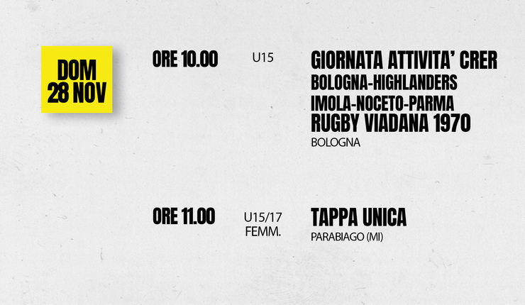 PROSSIME DATE GIALLONERE