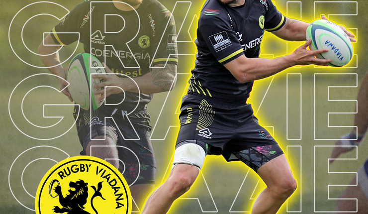 IL RUGBY VIADANA 1970 SALUTA E RINGRAZIA LA BANDIERA KEANU APPERLEY