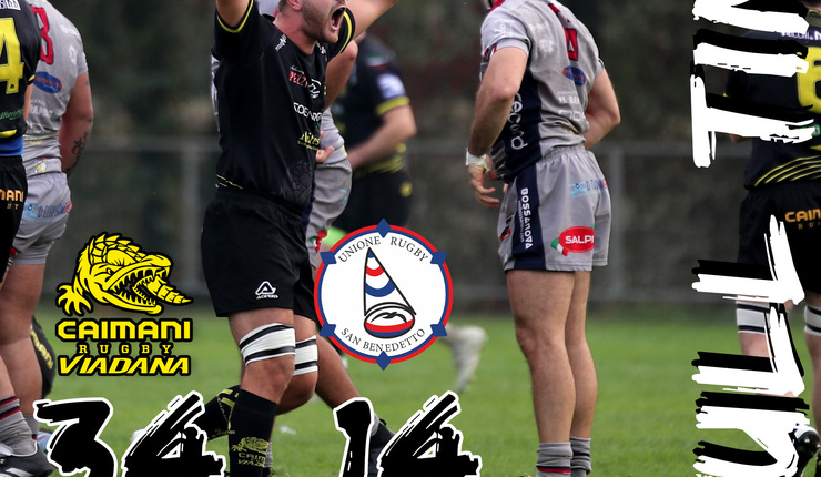 CAIMANI 2 SU 2: BATTUTA LA NEO PROMOSSA SAN BENEDETTO 34-14