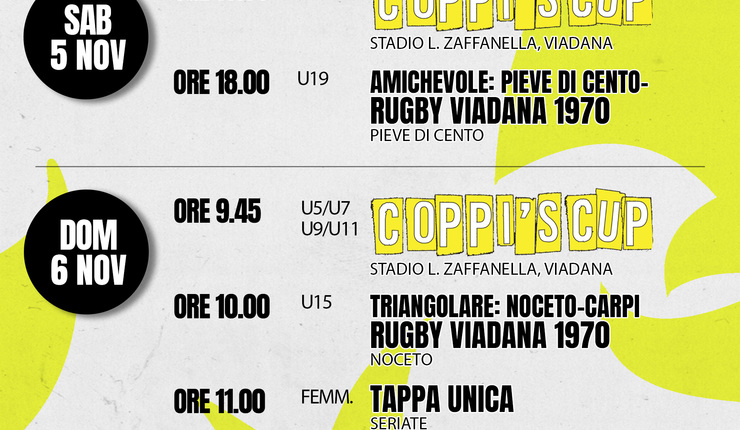 PROSSIME DATE GIALLONERE